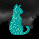Die Cut Vinyl Decal - Celestial Cat