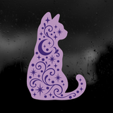 Die Cut Vinyl Decal - Celestial Cat
