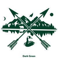 New Die Cut Vinyl Outdoor Scene Cross Decal - Car Decal, Truck Decal, Laptop Decal, Camper Decal, Trailer Decal