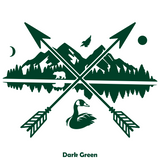 New Die Cut Vinyl Outdoor Scene Cross Decal - Car Decal, Truck Decal, Laptop Decal, Camper Decal, Trailer Decal