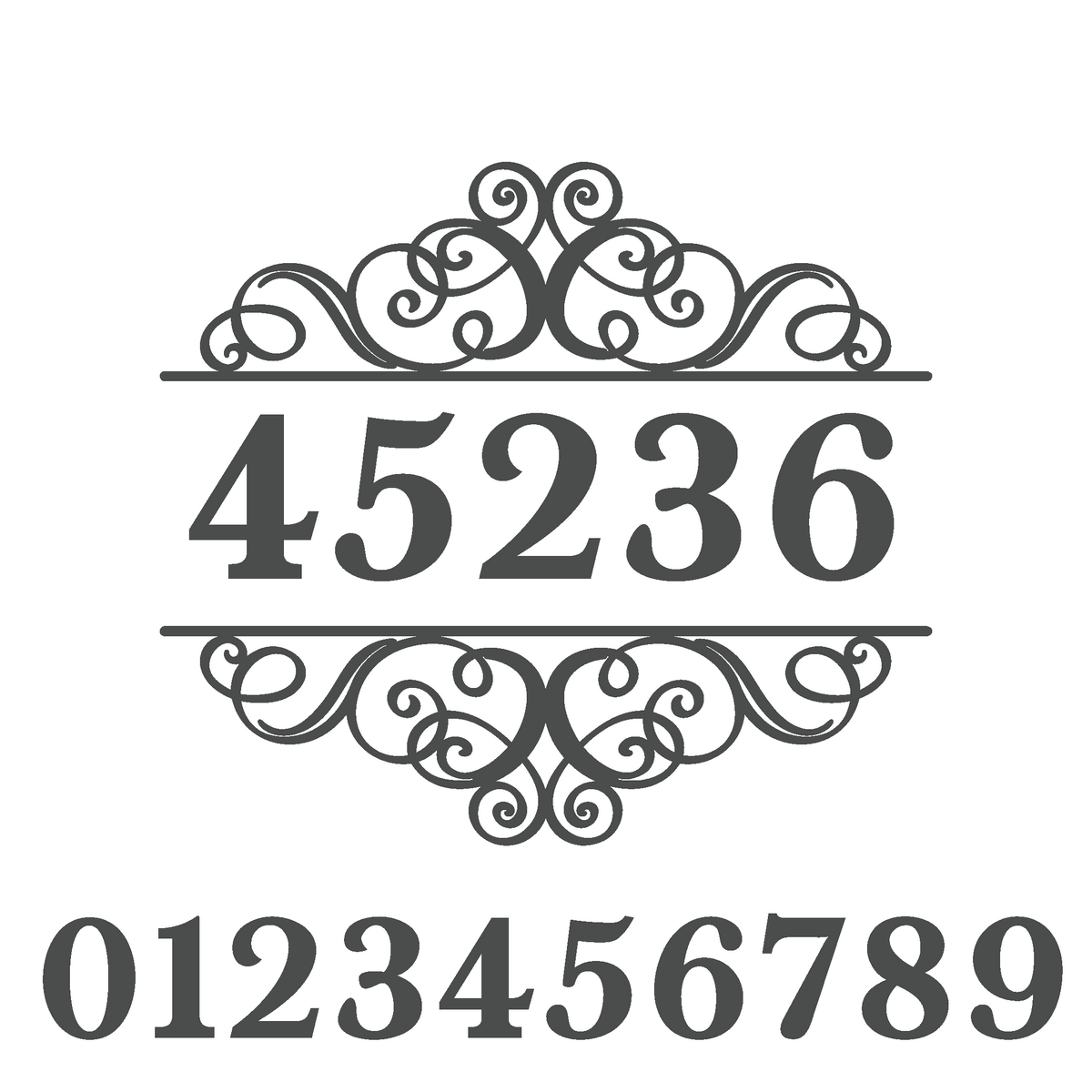 Waterproof Die Cut Vinyl Customizable Address Decal – Get Decaled