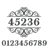 Waterproof Die Cut Vinyl Customizable Address Decal