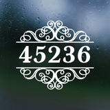 Waterproof Die Cut Vinyl Customizable Address Decal