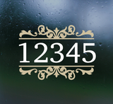 Die Cut Vinyl Waterproof Address Decal For Windows, Siding, Wood