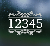Die Cut Vinyl Waterproof Address Decal For Windows, Siding, Wood