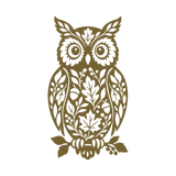 Die Cut Vinyl Decal - Harvest Owl