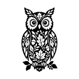 Die Cut Vinyl Decal - Harvest Owl