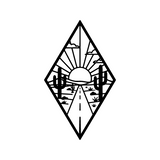 Die Cut Vinyl Decal - Long Desert Road