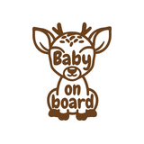 Die Cut Vinyl Deer Baby On Board Decal