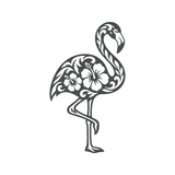 Die Cut Vinyl Tropical Flamingo Decal