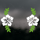 Die Cut Vinyl Pack Of HIbiscus Car Decals