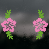 Die Cut Vinyl Pack Of HIbiscus Car Decals