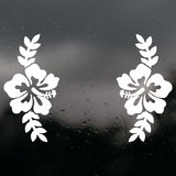 Die Cut Vinyl Pack Of HIbiscus Car Decals