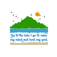 decal, decals, vinyl decals, lake decals, lake life decals, lake house decals, get decaled, lake scene decals with quote