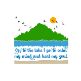 decal, decals, vinyl decals, lake decals, lake life decals, lake house decals, get decaled, lake scene decals with quote
