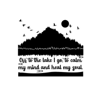 decal, decals, vinyl decals, lake decals, lake life decals, lake house decals, get decaled, lake scene decals with quote