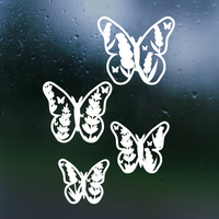 Die Cut Vinyl Lavender Butterfly Family Decal - Car Decal, Window Decal, Laptop Decal