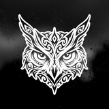 Die Cut Vinyl Decal - Owl Face