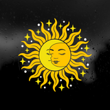 Die Cut Vinyl Celestial Sun & Moon Decal