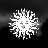 Die Cut Vinyl Celestial Sun & Moon Decal