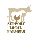 Die Cut Vinyl 'Support Local Farmers' Decal For Vehicles, Tractors, Windows
