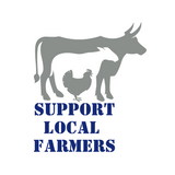 Die Cut Vinyl 'Support Local Farmers' Decal For Vehicles, Tractors, Windows