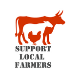 Die Cut Vinyl 'Support Local Farmers' Decal For Vehicles, Tractors, Windows
