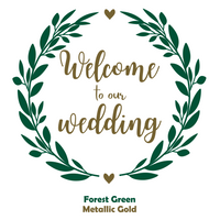 Die Cut Vinyl "Welcome to our wedding" Decal - Waterproof Vinyl Decal