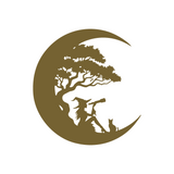 Die Cut Vinyl Moon With Stargazing Witch Decal