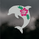 Die Cut Vinyl Tropical Dolphin Decal