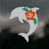 Die Cut Vinyl Tropical Dolphin Decal