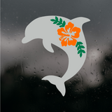 Die Cut Vinyl Tropical Dolphin Decal