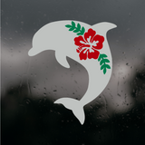 Die Cut Vinyl Tropical Dolphin Decal