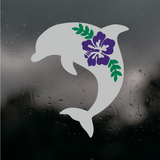 Die Cut Vinyl Tropical Dolphin Decal