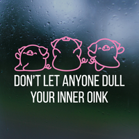Funny Pig Doing Yoga Decal - Waterproof Die Cut Vinyl Decal