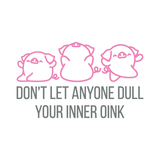 Funny Pig Doing Yoga Decal - Waterproof Die Cut Vinyl Decal