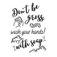 Die Cut Vinyl "Don't Be Gross" Bathroom Decor Decal