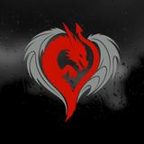 Die Cut Vinyl Decal - Dragon Heart
