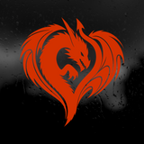 Die Cut Vinyl Decal - Dragon Heart