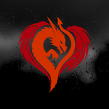Die Cut Vinyl Decal - Dragon Heart