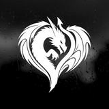 Die Cut Vinyl Decal - Dragon Heart