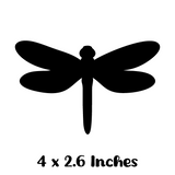 Die Cut Vinyl Retractable Screen Door Decal Pack - Dragonfly