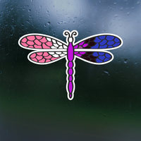 Genderfluid Pride Waterproof Sticker Decal - Vehicle / Window Decal