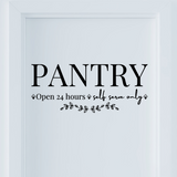 Dye Cut Vinyl Pantry Door / Wall Decal - Kitchen Decor
