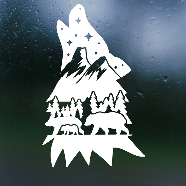 wolf decal, wolf decals, dye cut wolf decal, wolf car decal, wolf truck decal, vinyl decal, sticcker decal, get decaled, decal shop, camper decal, custom decals,