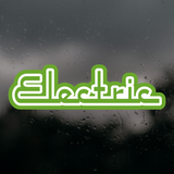 Die Cut Vinyl Double Layer "Electric" Decal For Cars, Bikes, Scooters - Get Decaled
