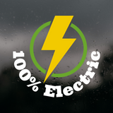 100% Electric - Vinyl Vehicle Decal