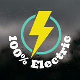 100% Electric - Vinyl Vehicle Decal