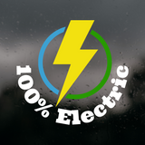 100% Electric - Vinyl Vehicle Decal