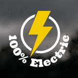 100% Electric - Vinyl Vehicle Decal